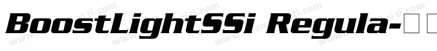 BoostLightSSi Regula字体转换